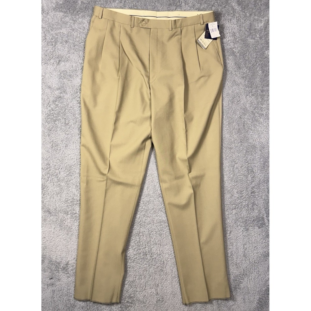 Polo University Club Pants Mens 40x36 Unhemmed 100% Wool Dress Ralph Lauren READ